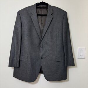 Lauren Ralph Lauren Men’s Blazer Jacket Size 50R Silk Wool Blend Houndstooth